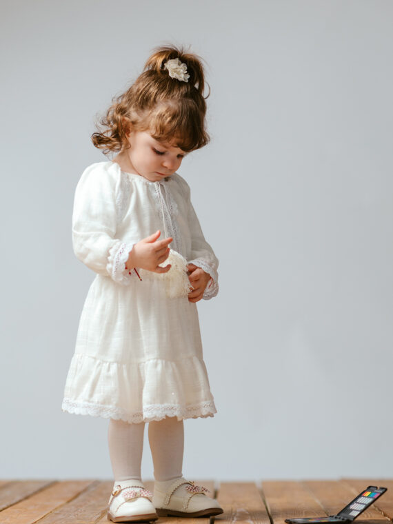 Rochie cu fir argintiu fetite