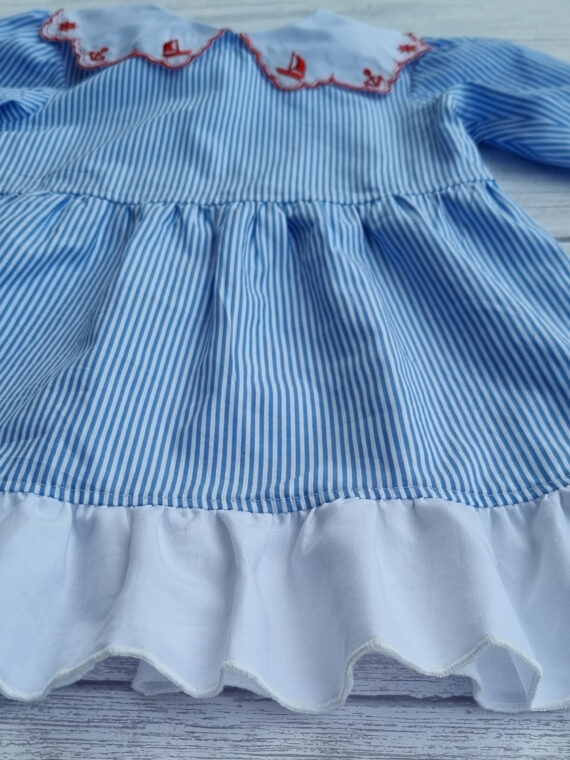 Rochie cu guleras brodat