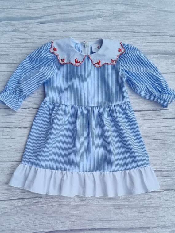 Rochie cu guleras brodat