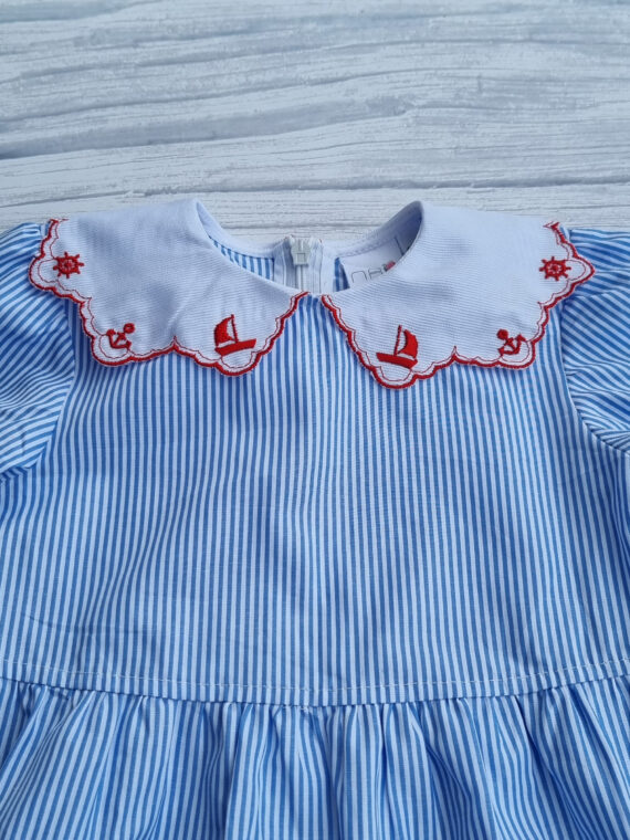 Rochie cu guleras brodat