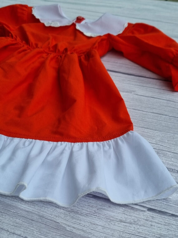 Rochie cu guleras brodat