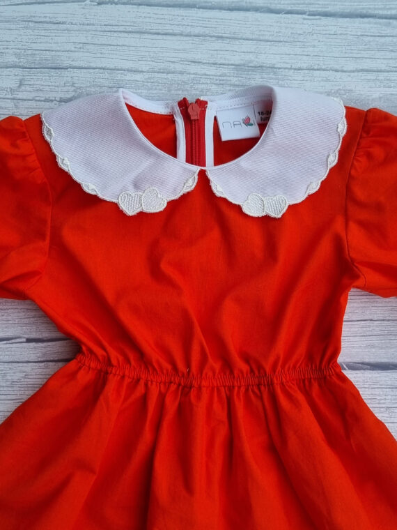 Rochie cu guleras brodat