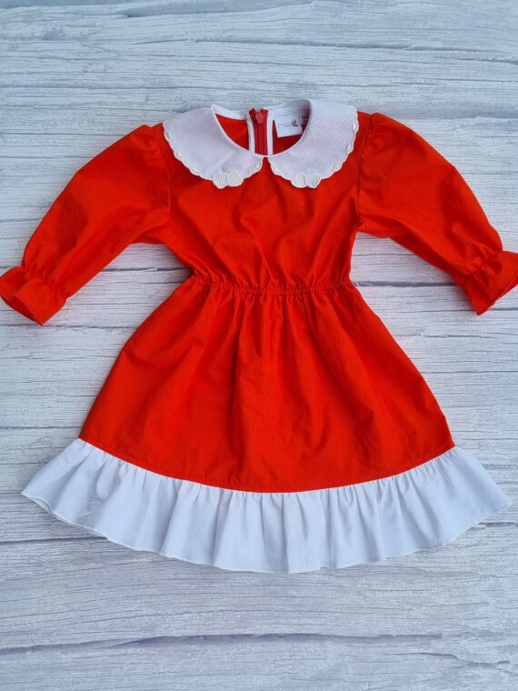Rochie cu guleras brodat
