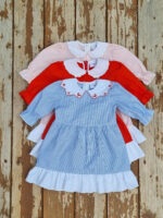 Rochie cu guleras brodat