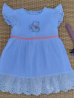 Rochie muselina cu broderie