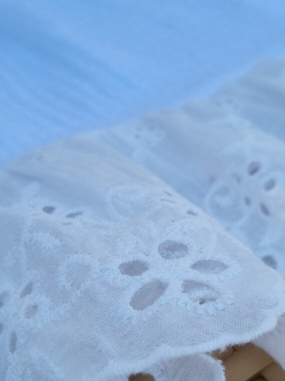 Rochie muselina cu broderie