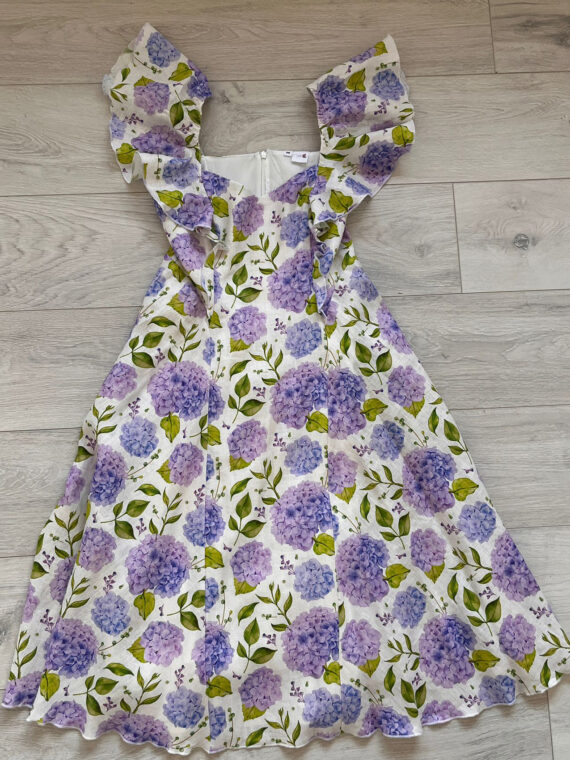 Rochie femei din in imprimat
