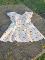Rochie fetite din in imprimat