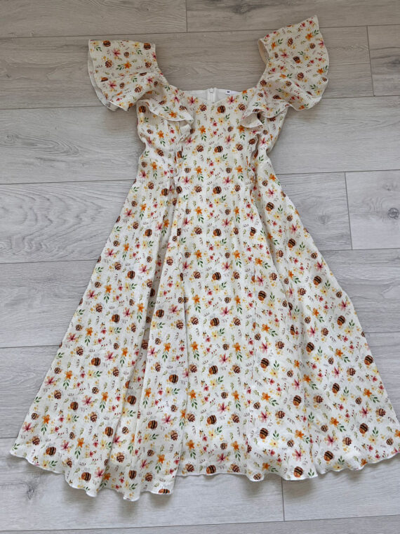 Rochie femei din in imprimat