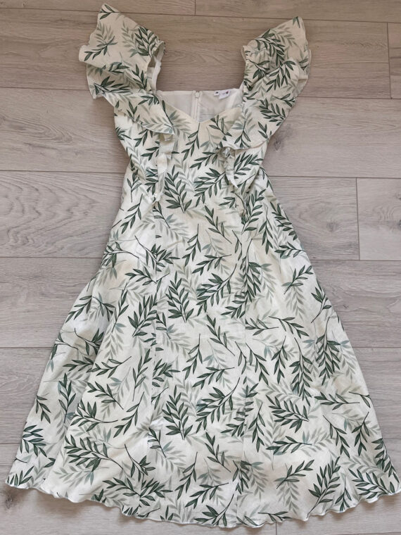 Rochie femei din in imprimat