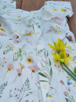 Rochie fetite din in imprimat