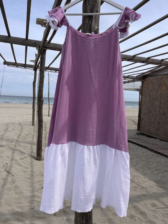 Rochie maxi muselina dama