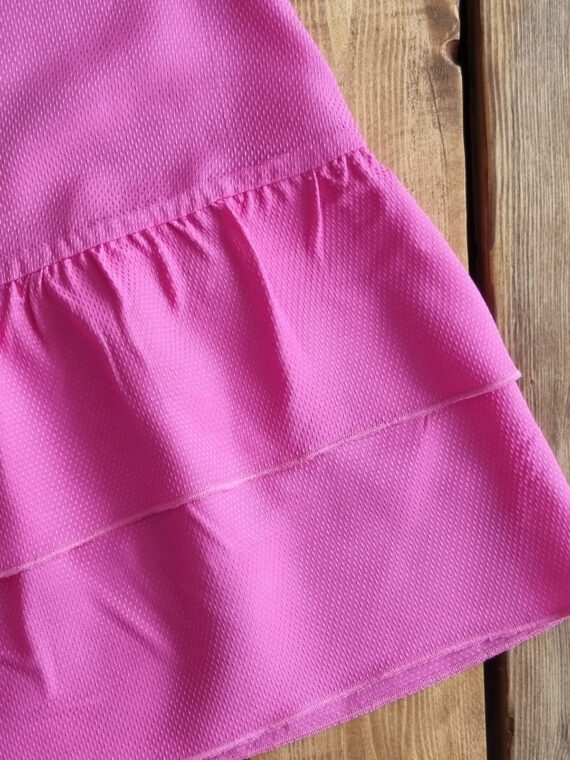 Rochie poplin cu guleras brodat